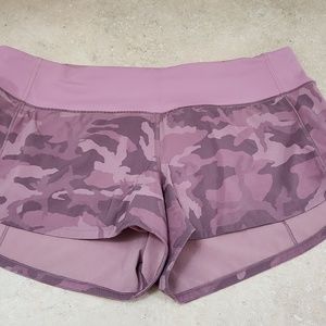 LULULEMON Speed Up Short 2.5-inch Incognito Camo Pink 8